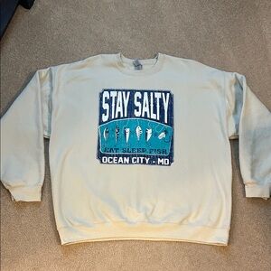 Stay Salty Cream Sweatshirt